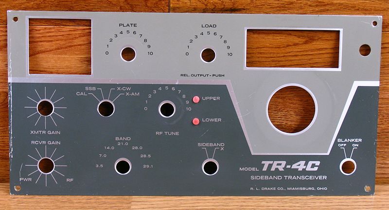 DRAKE TR 4C PARTS FRONT PANEL  