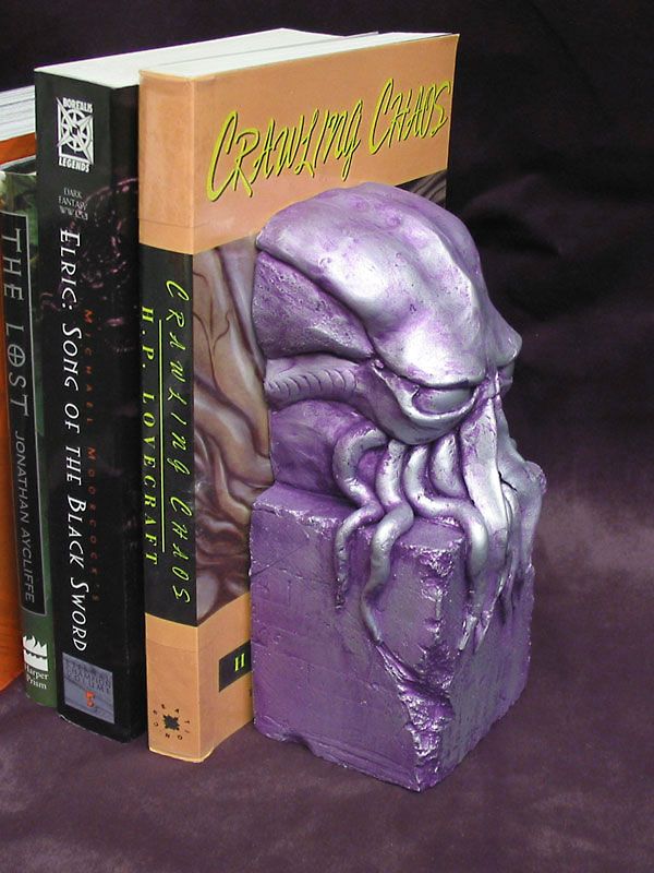 Cthulhu Statue / Bookend, Purple   Lovecraft  