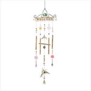 HUMMINGBIRD COLIBRI WELCOME WINDCHIME free GIFT offer  