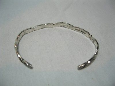 OCTAVIA STERLING SILVER 925 ETCHED CUFF BRACELET  