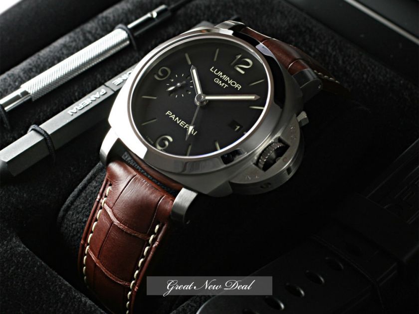 PANERAI LUMINOR 1950 3 DAYS GMT AUTOMATIC PAM 320   NEW  