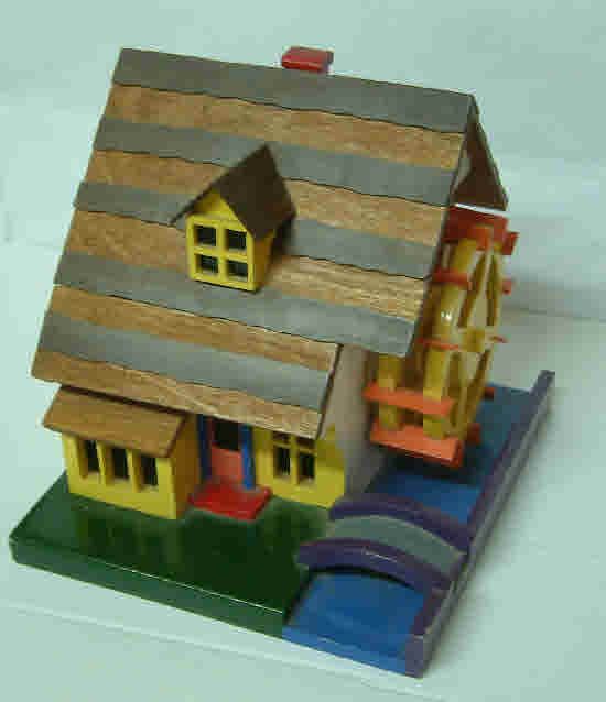 WATERMILL Wooden MUSIC BOX If I Were a Rich Man 6.2inTall  