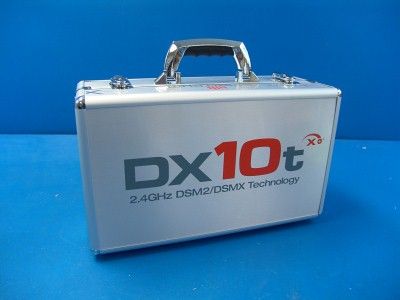 Spektrum DX10t Transmitter Case R/C RC Radio Aluminum DSM2 DSMX 