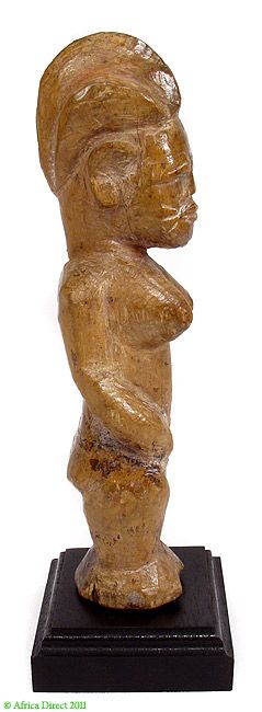 Baule Standing Female Figure on Stand African Art SALE  