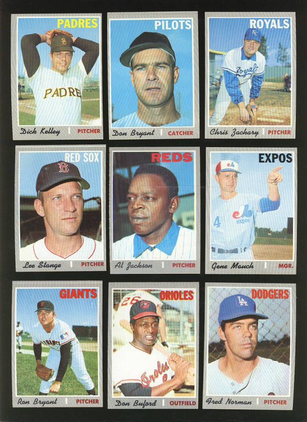 1970 TOPPS BASEBALL LOT OF 69 DIFFERENT NM *10461  