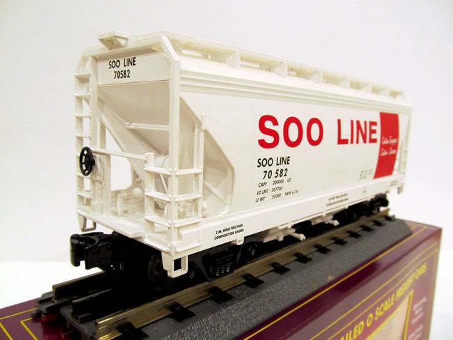 20 97478 O Gauge SOO Line #70582 2 Bay Center Flow Hopper Car  