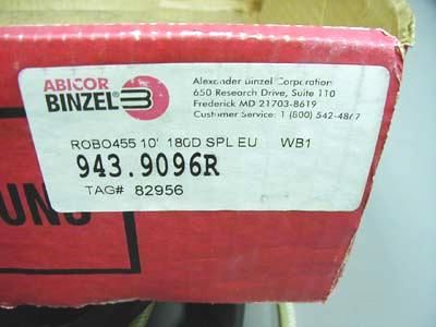 ABICOR BINZEL MIG WELDER WELDING TORCH ROBO455 ROBO 4  