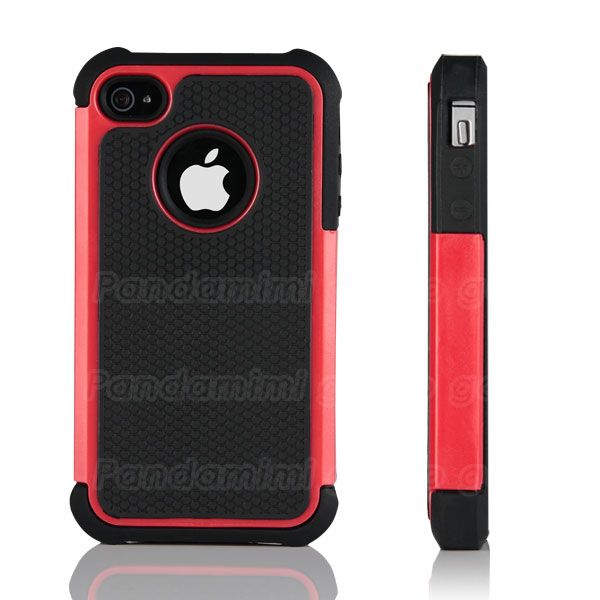 White Soft Gel TPU Rubber Combo Case Cover for Apple iPhone 4 4S 4G W 