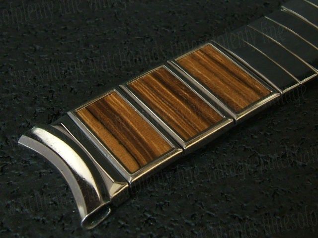 NOS 3/4 Gemex Custom Woodgrain 50s Vintage Watch Band  