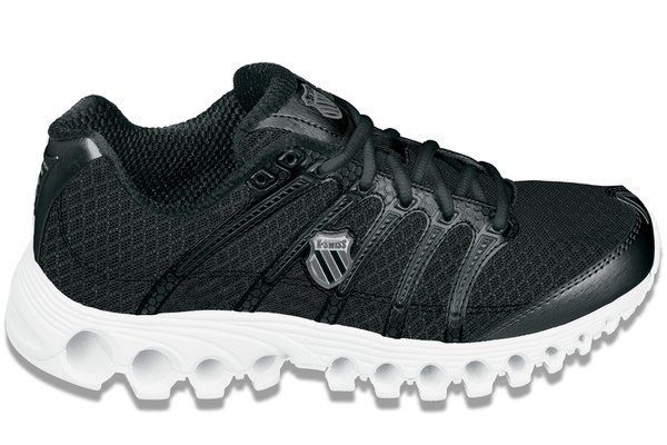 Mens K Swiss Tubes Run 100 Black & White  