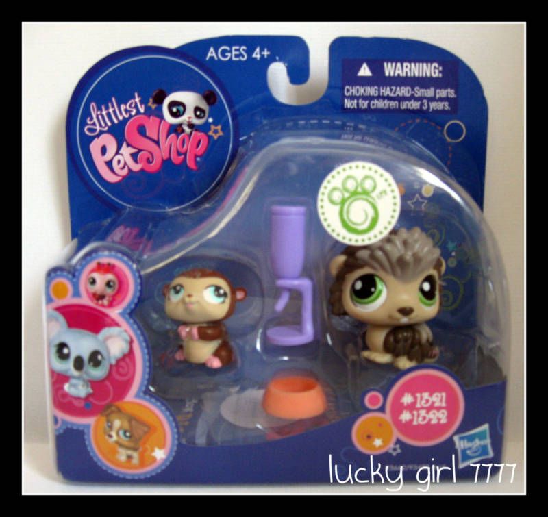 Littlest Pet Shop PORCUPINE HEDGEHOG MOUSE #1321 #1322  