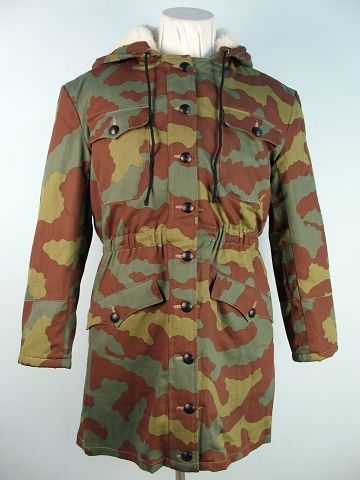 WW2 German Elite Italian Camo Fur lined Winter Parka L  