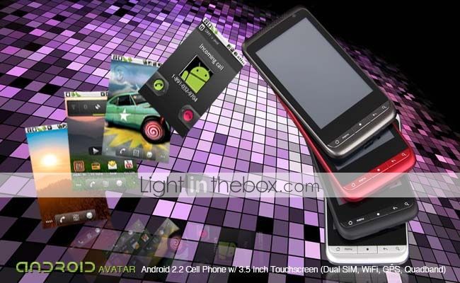 Avatar   Android 2.2 Cell Phone w/ 3.5 Inch Touchscreen (Dual SIM 