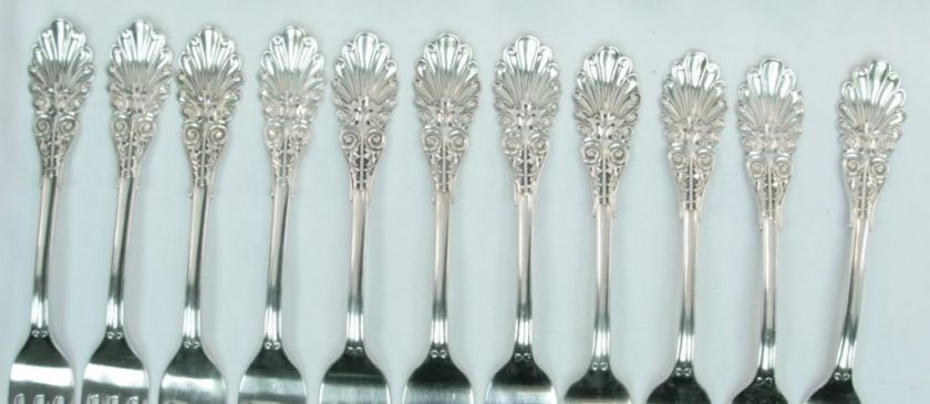 Antique Sterling Silver Woods & Hughes WHS5 Flatware 24 Piece Set 1864 