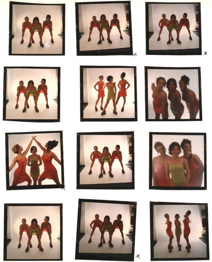 Group of (12) VINT.1980s fashion slides  