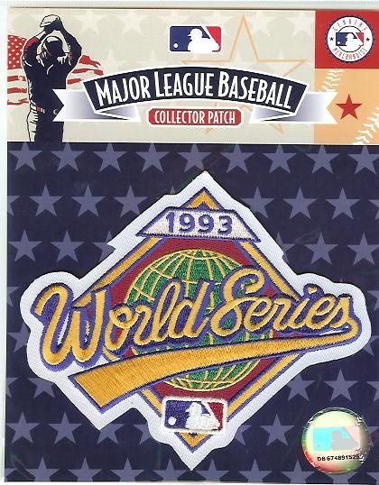 1993 WORLD SERIES PATCH PHILADELPHIA PHILLIES OFFICIAL  