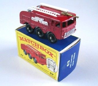 MATCHBOX LESNEY 63 AIRPORT CRASH TENDER, 1963, MIB  