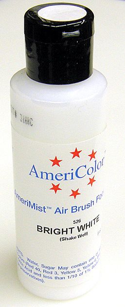 Americolor Amerimist Airbrush Food Color Bright White 680218005266 