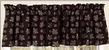 Kensington Floral Lined 72W x15.5L Window Valance  