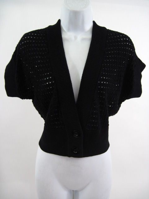 KENNETH COLE REACTION Black Knit Bolero Cardigan Sz XS  