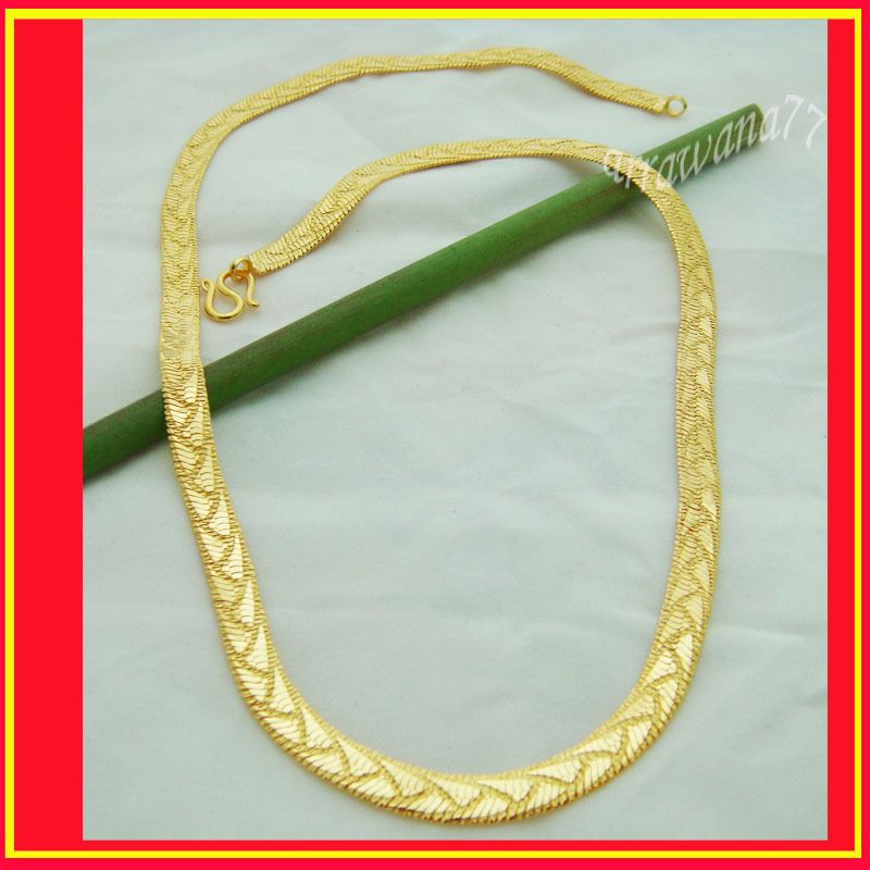 22K 23K 24K THAI BAHT YELLOW GP 18 inch NECKLACE Jewelry Gold 26 G. No 