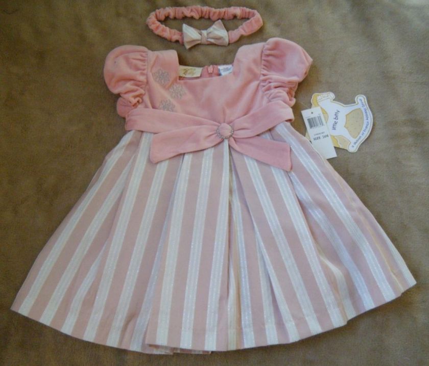 GIRLS DRESS 24 M 24 MONTH VELVET BOUTIQUE VALENTINES DAY PINK 2T NEW W 