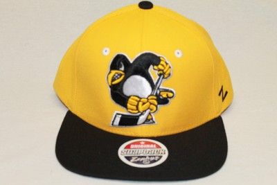 PITTSBURGH PENGUINS NHL SNAPBACK HAT CAP REFRESH YELLOW/BLACK  