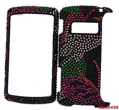 Phone Case LG ENV3 VX9200 Bling Butterfly on Black  