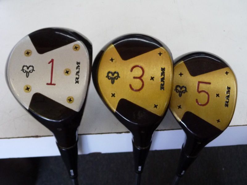 Vintage Ram 1, 3. 5 World Tour Woods Set Golf  