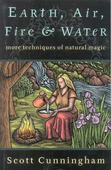 EARTH AIR FIRE & WATER by Scott Cunningham wicca book  