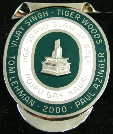 Tiger Woods 2000 Grand Slam Of Golf PGA Golf Money Clip  