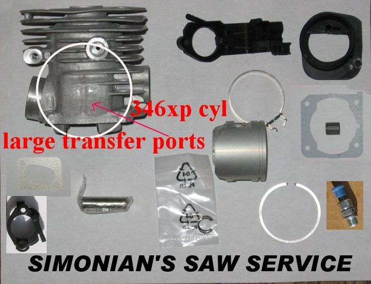 HUSQVARNA 346 xp 350 353 JONSERED 2150 2152 cylinder KIT AFTER MARKET 