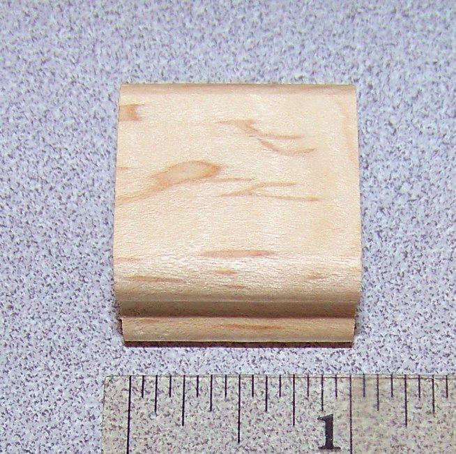 NEW Wood Mounting Block for Rubber Stamp, 1 x 1  