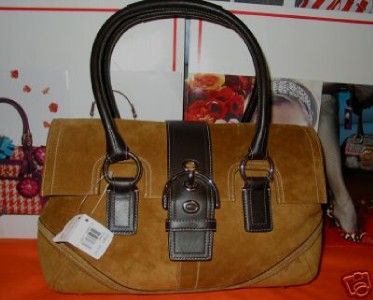 COACH SOHO SUEDE SIDE FLAP SATCHEL TOTE NEW W TAGS$368  