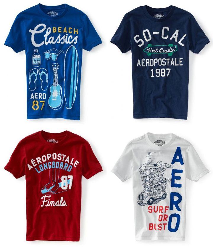 Aeropostale mens graphic beach wear t shirt  Style 3826  