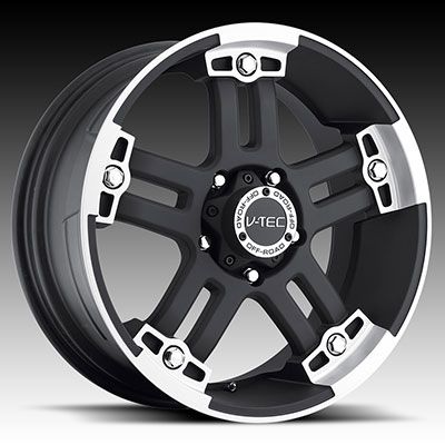 Vision Wheel Warlord   394 Black Machined