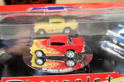   Anniversary 57 Chevy Oldies car set for year round or Christmas gift