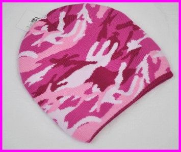 WOMENS CAMOUFLAGE BEANIE / SKI / WINTER HATS  