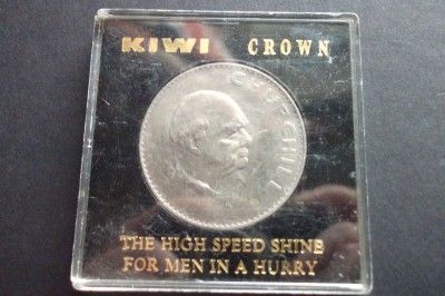 1965 SIR WINSTON CHURCHILL COMMEMORATIVE CROWN CASED COIN.  