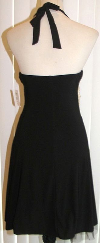 NEW WINDSOR BLACK COCKTAIL PROM CRUISE EVENING DRESS 3  