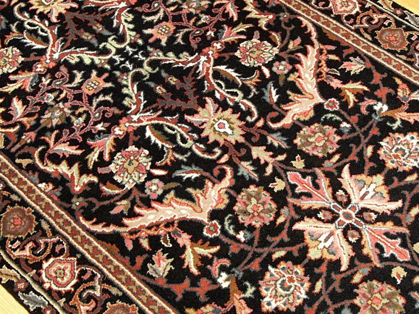 4x10 Handmade Fine Wool Black Sultanabad Wide RUNNER  