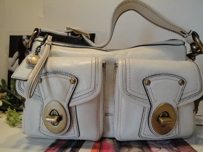 COACH 10328 *65TH ANNIV. WHITE LEGACY SATCHEL BAG  