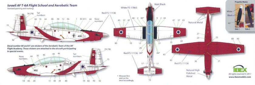 48 Ibex Models BEECHCRAFT T 6A TEXAN II Trainer  