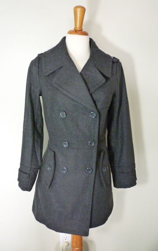 New Womens Winter Peacoat   Warm   Coat   Sizes S M L   Black and 