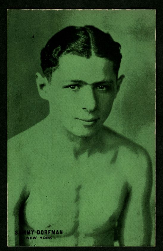 Sammy Dorfman Boxing 1928 Exhibit Supply Company Coupon Card Jewish 