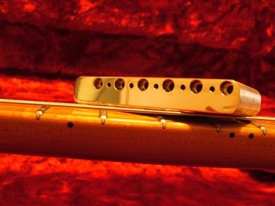 KGC VINTAGE STRAT BRASS TREMOLO BLOCK = SUSTAIN, TONE  