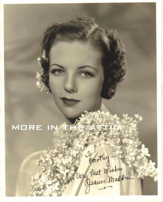 GENTLE JEANNE MADDEN ORIG VINTAGE SIGNED PORTRAIT STILL  