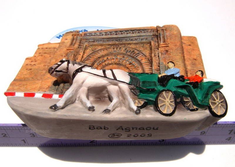 Bab Agnaou,gate,Marrakech,MOROCCO,resin Fridge Magnet  