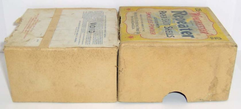 ANTIQUE WINCHESTER REPEATER PAPER SHOT SHELLS 2 Pcs 12 GA EMPTY 