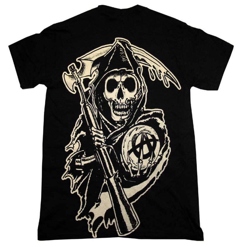 Sons Of Anarchy Grim Reaper Logo TV Show T Shirt Tee  